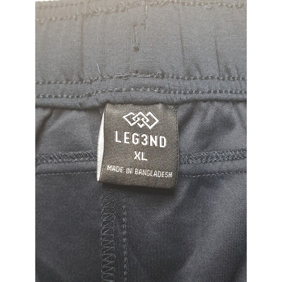 Training Shorts Mens Moisture Wicking Dark Navy Blue XL Drawstrings Zip Pockets - Picture 2 of 13